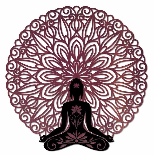 Sentop - 3D Obraz na stenu Buddha v mandale 50, 70, 90 cm I SENTOP PR0367