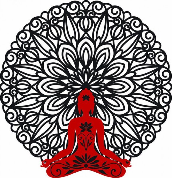 Sentop - 3D Obraz na stenu Buddha v mandale 50, 70, 90 cm I SENTOP PR0367