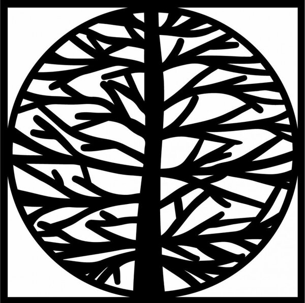Obraz na stenu strom v ráme I SENTOP PR0372-A plywood tree of life