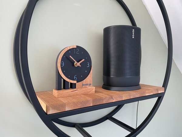Dekorstudio Dekorstudio Drevené stolové hodiny Black Oak