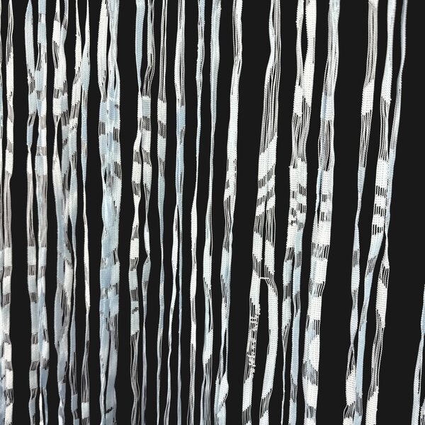 Povrázková záclona Ambiance vzor Breeze modrá 180 × 300 cm
