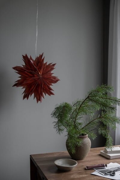 Závěsná svítící hvězda Oslo Red Ochre 44 cm