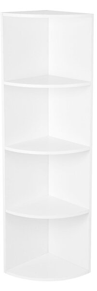 ROHOVÝ REGÁL, biela, 30/129,5/30 cm Boxxx - Online Only drobný nábytok, Online Only