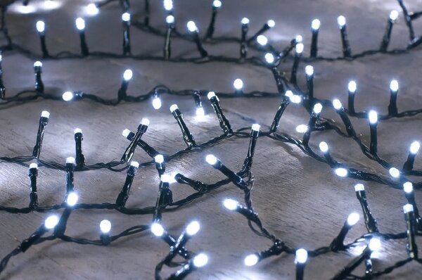 Vianočné svetielka vnútorné studená biela 100 LED