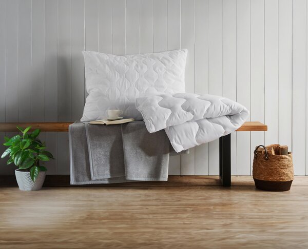 LÔŽKOVINY – SADA, polyester, 140x200/70x90 cm Boxxx - Prikrývky & vankúše