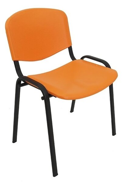 Konferenčná plastová stolička ISO Oranžová