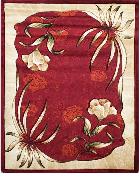 BE Koberec Adora 7004 RED – červený obdĺžnikový Rozmer: 120x180 cm