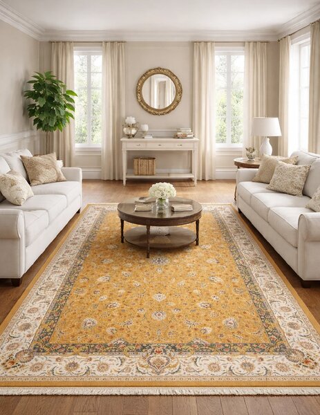 BE Koberec Sultan 1200 Gold – žltý obdĺžnikový Rozmer: 150x225 cm