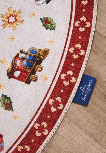 Villeroy & Boch , Kusový koberec Toy's delight s potlačou 106192 Red, Multicolor kruh, 150x150 (priemer) kruh, červená, obývacia izba