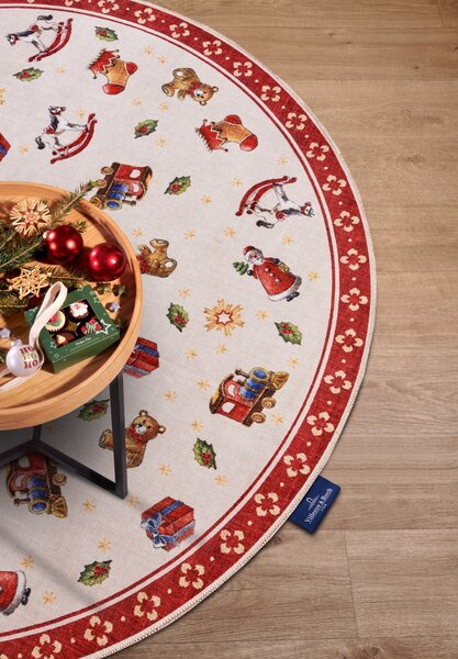Villeroy & Boch , Kusový koberec Toy's delight s potlačou 106192 Red, Multicolor kruh, 150x150 (priemer) kruh, červená, obývacia izba