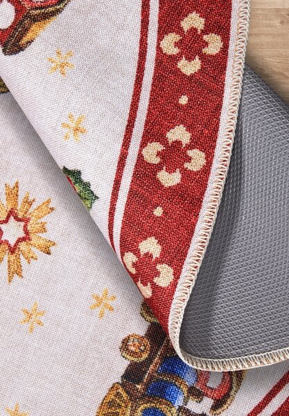 Villeroy & Boch , Kusový koberec Toy's delight s potlačou 106192 Red, Multicolor kruh, 150x150 (priemer) kruh, červená, obývacia izba