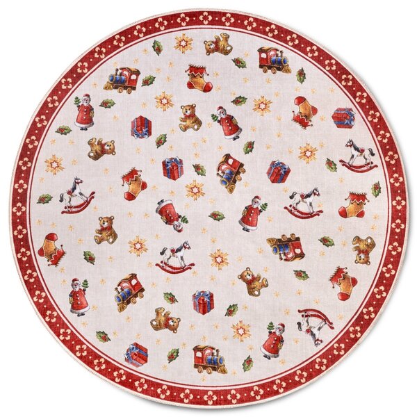 Villeroy & Boch , Kusový koberec Toy's delight s potlačou 106192 Red, Multicolor kruh, 150x150 (priemer) kruh, červená, obývacia izba