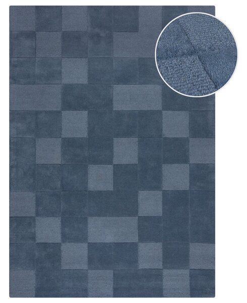 Flair Rugs , Kusový koberec Moderno Checkerboard Blue, 120x170, modrá, chodba / predsieň