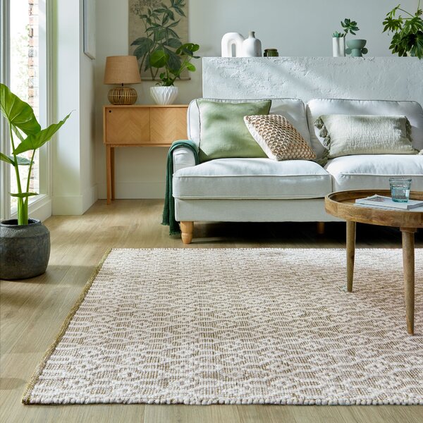 Flair Rugs , Ručne tkaný kusový koberec Nur Wool Dream Green, 80x150, zelená, obývacia izba