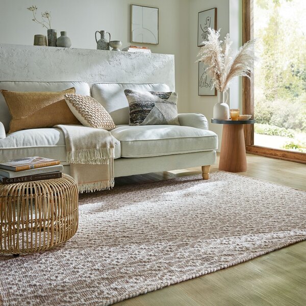 Flair Rugs , Ručne tkaný kusový koberec Nur Wool Dream Natural, 80x150, béžová, obývacia izba