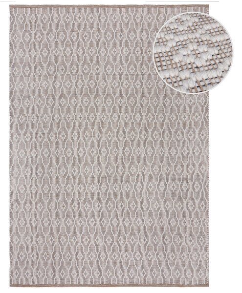 Flair Rugs , Ručne tkaný kusový koberec Nur Wool Dream Natural, 80x150, béžová, obývacia izba