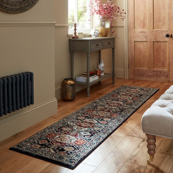 Flair Rugs, Behúň Sincerity Royale Gillingham Blue, 60x230, viacfarebná, chodba / predsieň