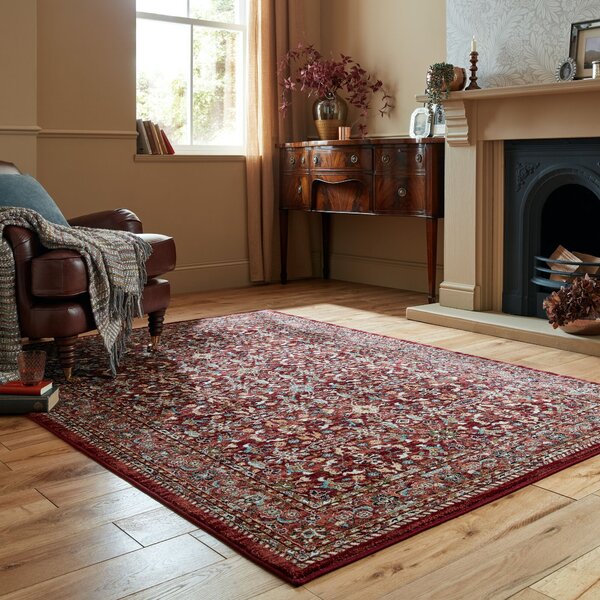 Flair Rugs , Kusový koberec Sincerity Royale Sandford Red, 80x150, červená, obývacia izba