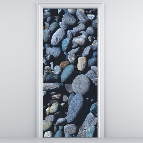 Fototapeta na dvere - Plážové okruhliaky (95x205cm)