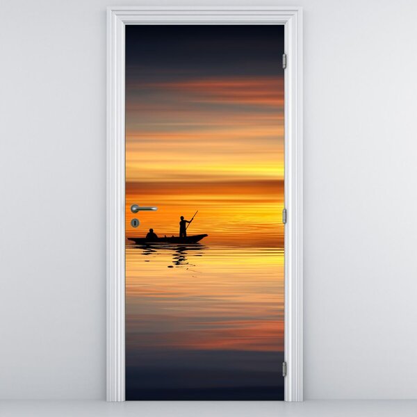 Fototapeta na dvere - Plavba na loďke (95x205cm)