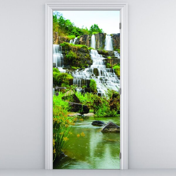 Fototapeta na dvere - Vodopády (95x205cm)