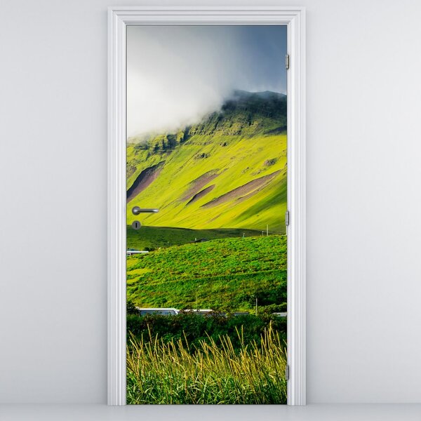 Fototapeta na dvere - Horská krajina (95x205cm)