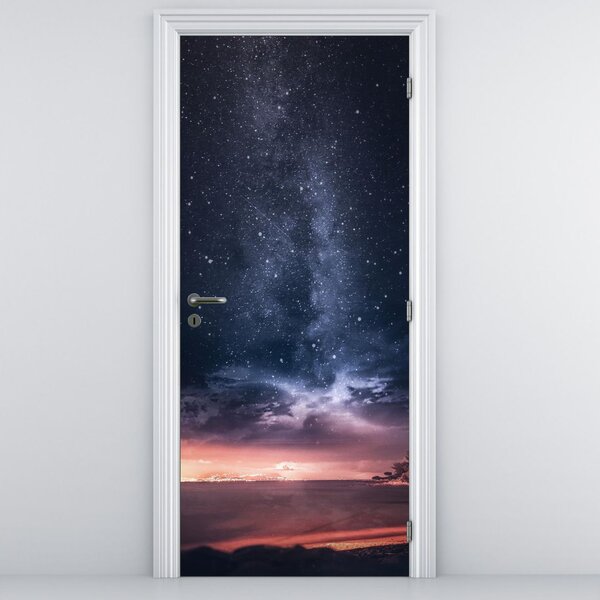 Fototapeta na dvere - Hviezdna obloha (95x205cm)