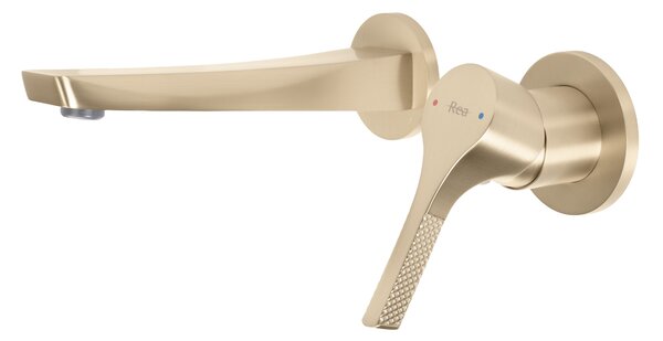 Podomietková umývadlová batéria REA Maxim Brush Gold + BOX