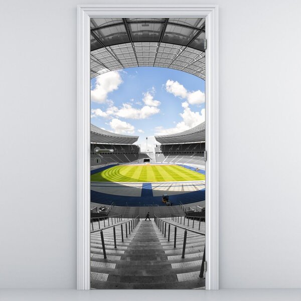 Fototapeta na dvere - Futbalový štadión (95x205cm)