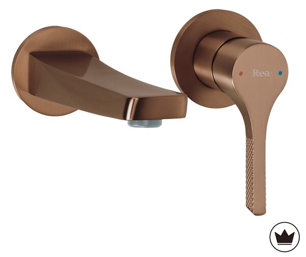 Podomietková umývadlová batéria REA VISION Brush Copper + BOX