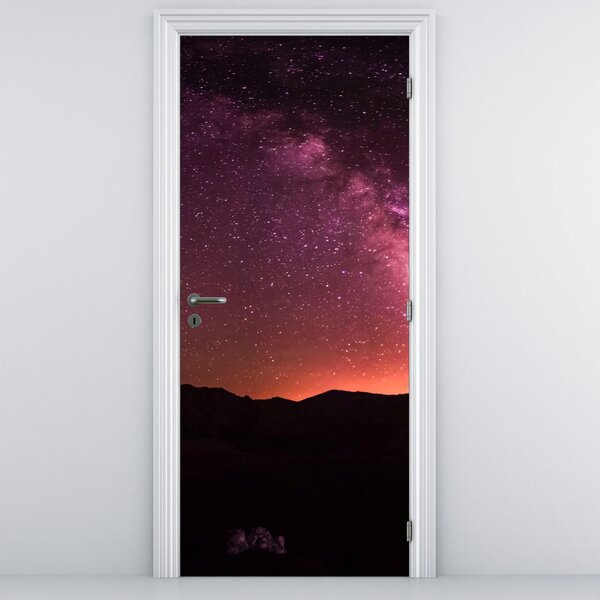 Fototapeta na dvere - Ružová mliečna dráha (95x205cm)