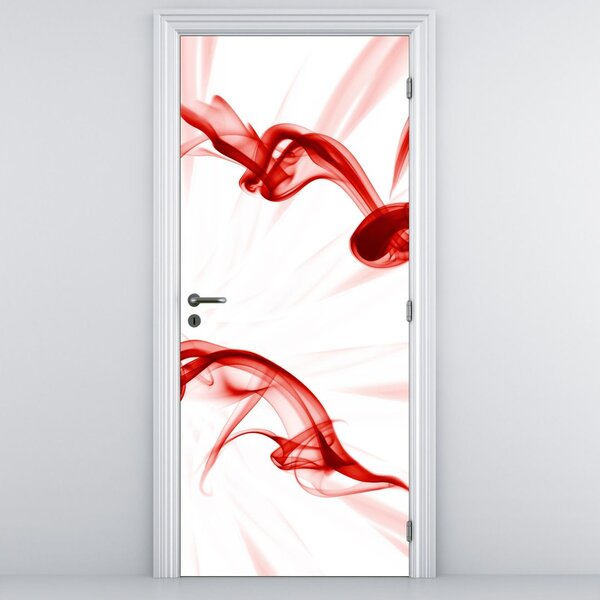 Fototapeta na dvere - Srdce z dymu (95x205cm)