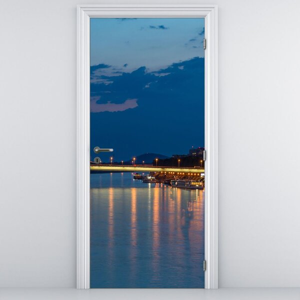 Fototapeta na dvere - Bratislava s hradom (95x205cm)