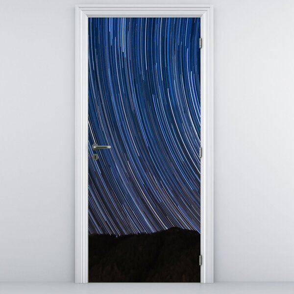 Fototapeta na dvere - Nočné hviezdy a obloha (95x205cm)