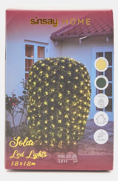 Sinsay - Solárna LED svetelná záclona - čierna