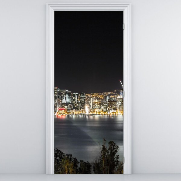 Fototapeta na dvere - Brooklynský most a New York (95x205cm)