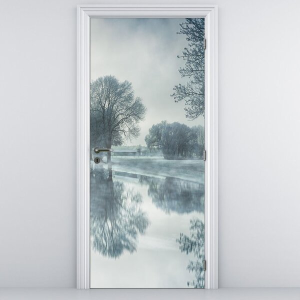 Fototapeta na dvere - Zimná príroda (95x205cm)