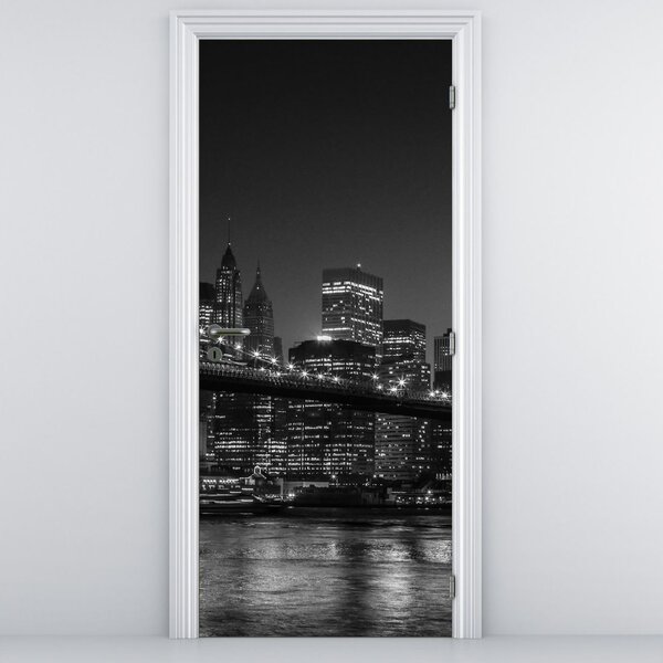 Fototapeta na dvere - Brooklynský most v New Yorku (95x205cm)