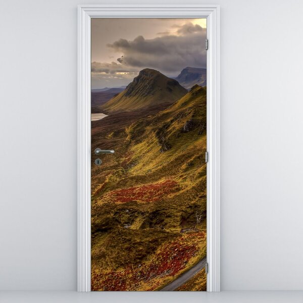 Fototapeta na dvere - Škótske hory (95x205cm)