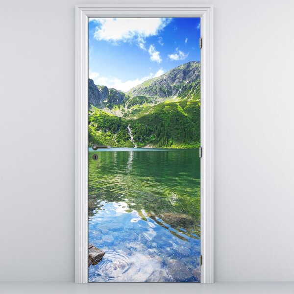 Fototapeta na dvere - Jazero v Tatrách (95x205cm)
