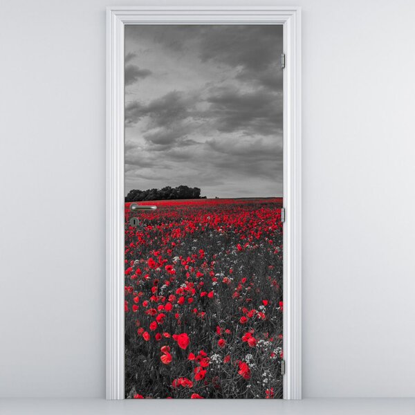 Fototapeta na dvere - Vlčie maky (95x205cm)