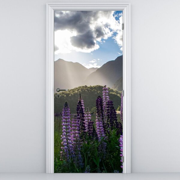 Fototapeta na dvere - Scenéria vlčích bôbov (95x205cm)