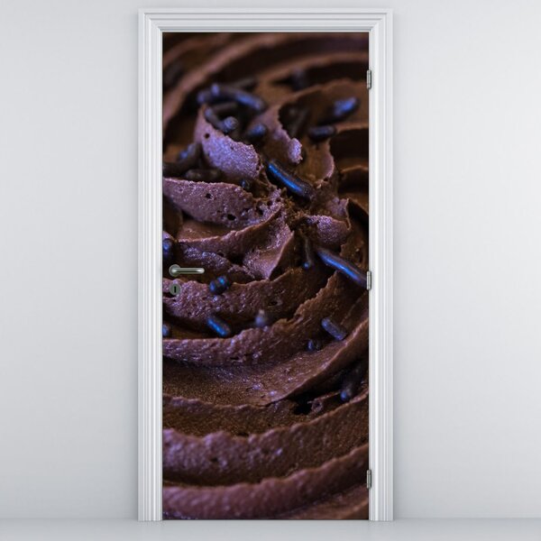 Fototapeta na dvere - Čokoládový cupcake (95x205cm)