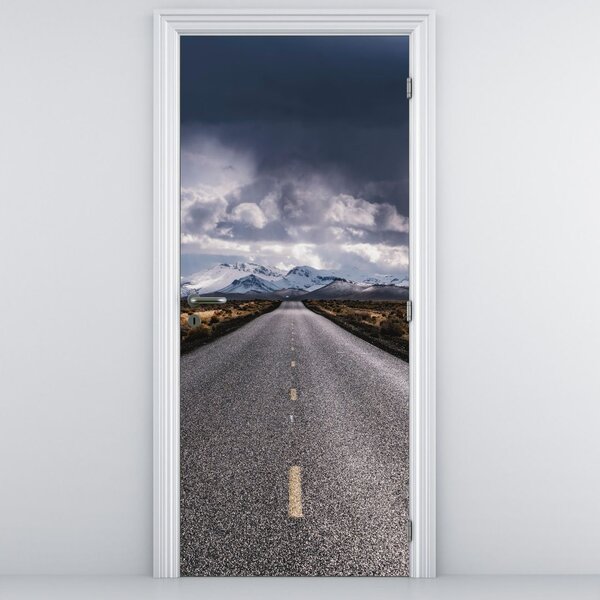 Fototapeta na dvere - Cesta v púšti (95x205cm)