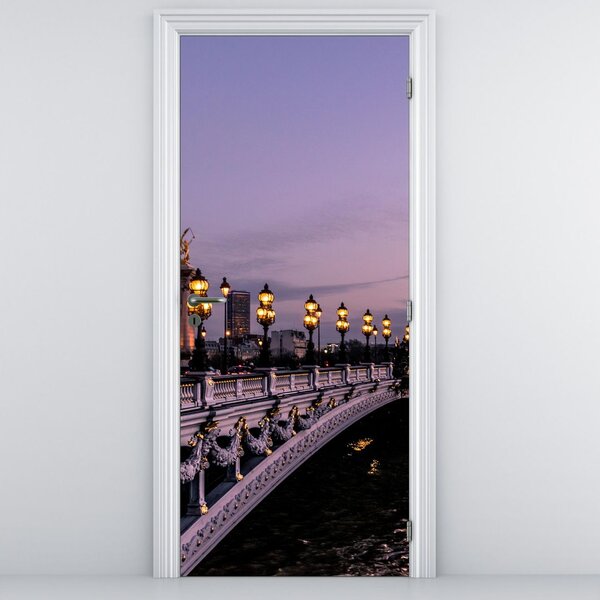 Fototapeta na dvere - Most Alexandra III. v Paríži (95x205cm)