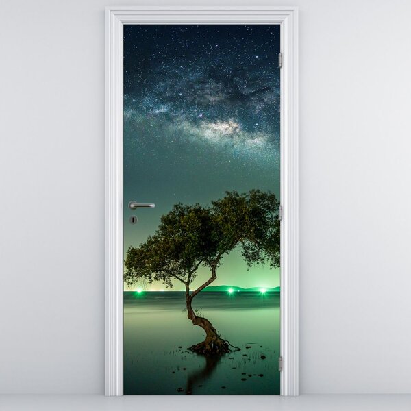 Fototapeta na dvere - Nočné nebo (95x205cm)