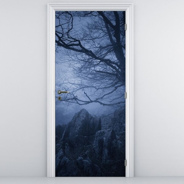 Fototapeta na dvere - Temný les (95x205cm)
