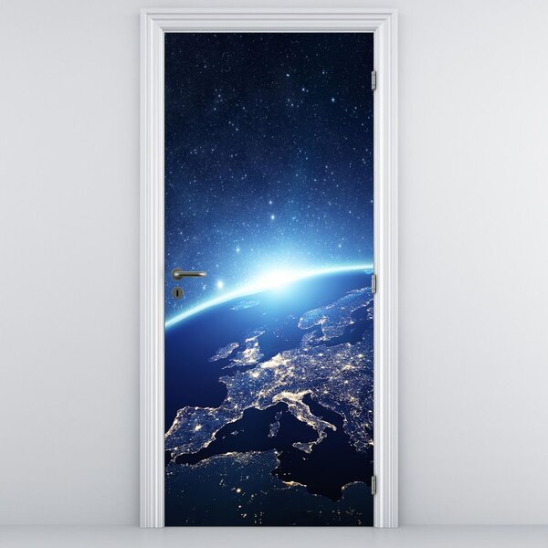 Fototapeta na dvere - Planéta Zem (95x205cm)