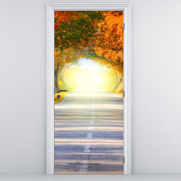 Fototapeta na dvere - Brána z korún stromov (95x205cm)