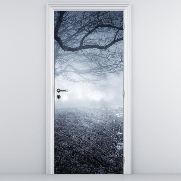 Fototapeta na dvere - Cesta v hmle (95x205cm)